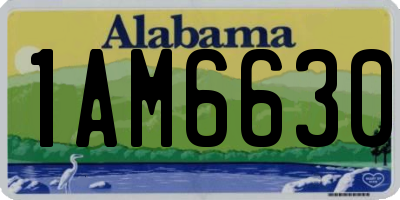 AL license plate 1AM6630