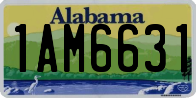 AL license plate 1AM6631