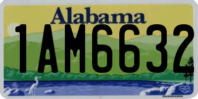AL license plate 1AM6632