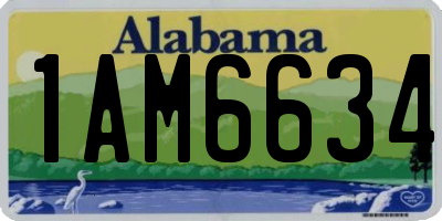 AL license plate 1AM6634