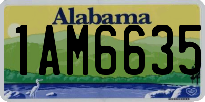 AL license plate 1AM6635