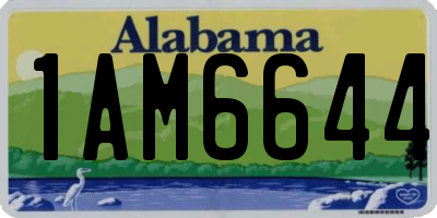 AL license plate 1AM6644