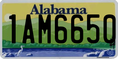 AL license plate 1AM6650