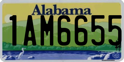 AL license plate 1AM6655