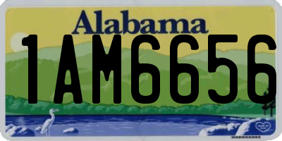 AL license plate 1AM6656