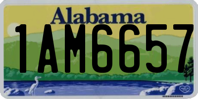 AL license plate 1AM6657