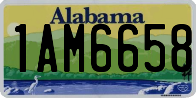 AL license plate 1AM6658