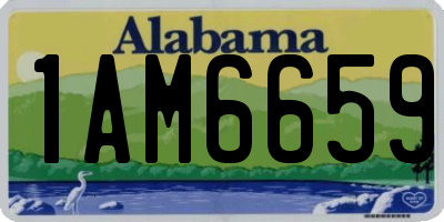 AL license plate 1AM6659