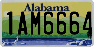 AL license plate 1AM6664