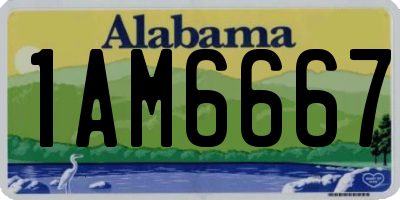 AL license plate 1AM6667