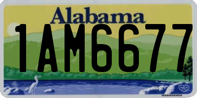 AL license plate 1AM6677