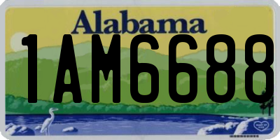 AL license plate 1AM6688