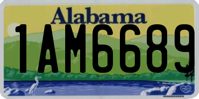AL license plate 1AM6689