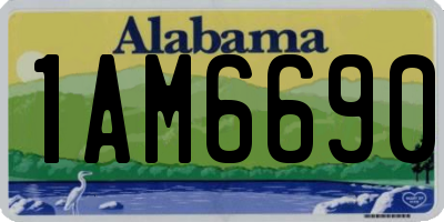 AL license plate 1AM6690