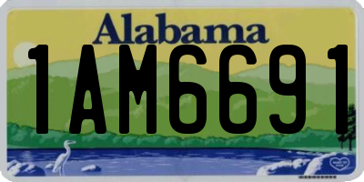 AL license plate 1AM6691