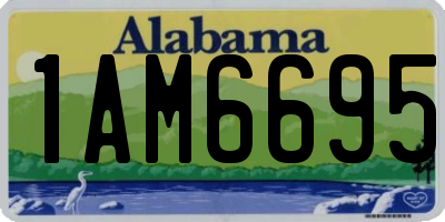 AL license plate 1AM6695