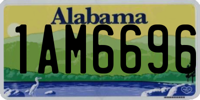 AL license plate 1AM6696