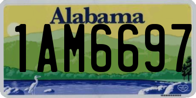 AL license plate 1AM6697