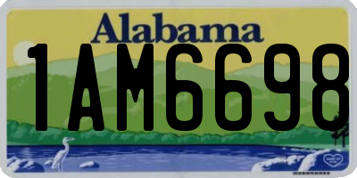 AL license plate 1AM6698