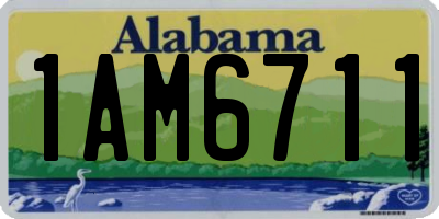 AL license plate 1AM6711