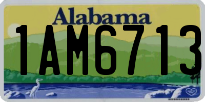 AL license plate 1AM6713
