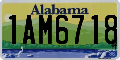 AL license plate 1AM6718