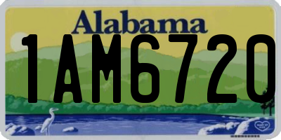 AL license plate 1AM6720