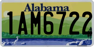 AL license plate 1AM6722