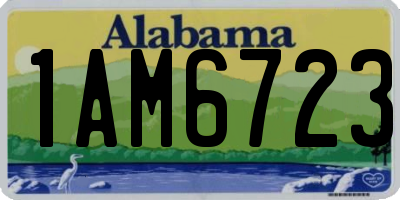 AL license plate 1AM6723