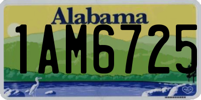 AL license plate 1AM6725