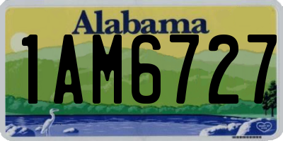 AL license plate 1AM6727