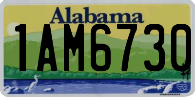 AL license plate 1AM6730