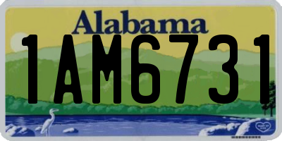 AL license plate 1AM6731