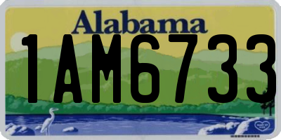 AL license plate 1AM6733