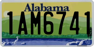 AL license plate 1AM6741