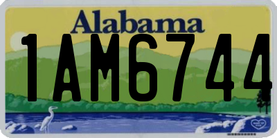 AL license plate 1AM6744