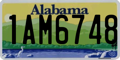 AL license plate 1AM6748