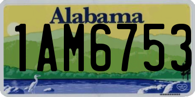 AL license plate 1AM6753