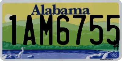AL license plate 1AM6755