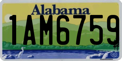 AL license plate 1AM6759