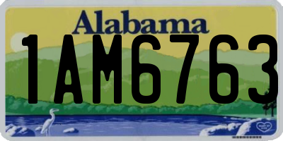 AL license plate 1AM6763