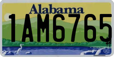 AL license plate 1AM6765