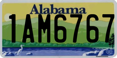 AL license plate 1AM6767