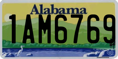 AL license plate 1AM6769