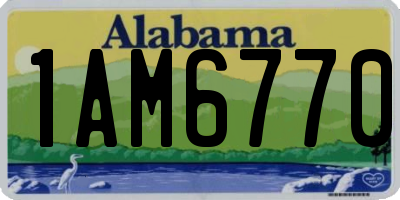 AL license plate 1AM6770