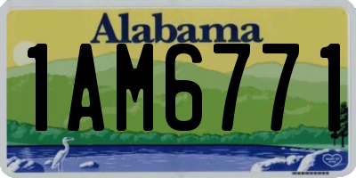 AL license plate 1AM6771