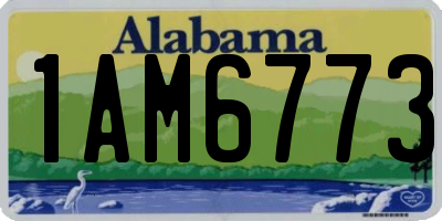 AL license plate 1AM6773