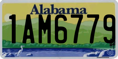 AL license plate 1AM6779