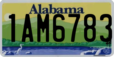 AL license plate 1AM6783