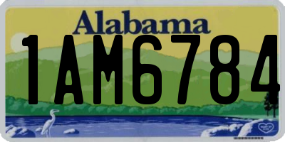 AL license plate 1AM6784